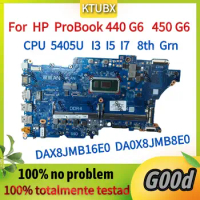 DAX8JMB16E0 DA0X8JMB8E0.For HP ProBook 440 G6 450 G6 Laptop Motherboard.With CPU 5405 I3 i5-8265U I7-8565U.100% Testado