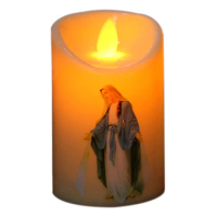 Jesus Christ Candles Lamp Led Tealight Creative Flameless Electronic