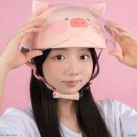 ชุดอุปกรณ์ป้องกันสำหรับเด็ก TOYZERO+ สกู๊ตเตอร์ไฟฟ้า Lulu Pig ของขวัญสำหรับเด็กผู้หญิง หมวกน่ารัก จั