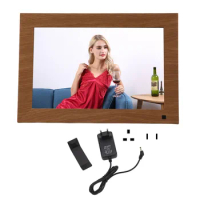 Digital Photo Frame 10.1in HD IPS Touchscreens Mobile APP Remote Control Wifi Smart Video Photo Frame with Bracket for Office