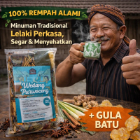 wedang uwuh rempah purwoceng isi 10 pack + gula batu