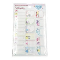 日本版 Sanrio 貼紙 防水層壓貼紙 名字貼紙 Sanrio 大集合 Hello Kitty My Cinnamoroll 玉桂狗 Kuromi 姓名文具貼紙 平行進口