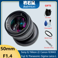 AstrHori 50mm F1.4 Full FrameTilt-Shift Lens Manual Focus Large aperture Lens for Sony E Nikon Z Canon R Panasonic Sigma Leica L