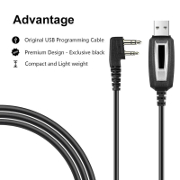 Kabel USB Plus CD Driver Programming Untuk Radio Walkie Talkie  Baofeng Pofung Taffware