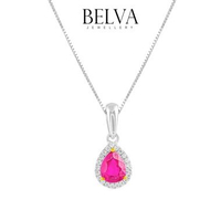 Liontin Berlian Batu Ruby - Belva Jewellery - BAPDBW03417 Liontin