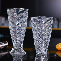 捷克波西米亞BOHEMIA進口水晶玻璃花瓶 客廳插花器臺面擺件裝飾