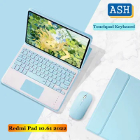 ASH For Huawei Matepad SE 10.4 2022 Touchpad Keyboard Case with Mouse For Matepad SE 10.4 Inch Leather Shell with Pencil Holder