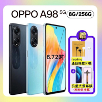 (贈抗藍光保貼)OPPO A98 5G (8GB/256GB)三鏡頭手機(原廠精選S+福利品)