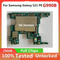 Motherboard For Samsung Galaxy S21 FE G990B G990U Unlocked Logic Board 256gb 5G Version Full Chips Android OS SM-G990B