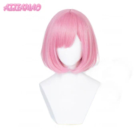 Ootori Emu Cosplay Wig Anime Project SEKAI COLORFUL STAGE! Emu Wig 34cm Short Pink Heat Resistant Synthetic Hair Wigs + Wig Cap