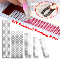 DIY Diamond Painting Tools Net Ruler Drilling Ruler Solid Color Diamond Embroidery Painting Ruler Diamond Painting Accessory