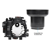 Seafrogs 40M Diving Camera Housing For Canon EOS R Waterproof Camera Case with 16-35mm 24-105mm 100mm lens Underwater Protective