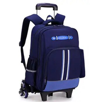 ZIRANYU School bag with wheels School Rolling backpacks bags for boys kids travel wheeled backpack bag School bag with trolley