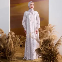 Nobby X Celine Evangelista Jeumpa Dress Gamis Wanita Motif Heritage Khas Aceh A Line Bahan Finhill S