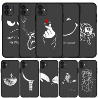Lover Rose Silicone Case For Realme 11 11X GT5 240W Narzo 60 X Pro Plus 60X N55 N53 50A 5G Thin Back Matte Bags Black TPU Cover