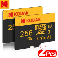 2Pcs Kodak Original 256GB High-Capacity Flash Card Micro SD Cards Ultra Micro TF Memory Card Micro C