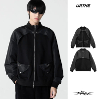 URTHE - เสื้อแจ็คเก็ต เเขนยาว Oversize Col. DARKWAVE รุ่น DW STRATUM