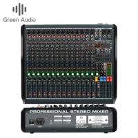 GAX-RWS16 16 channel professional dj audio mixer with USB with reverberation effect conference stage performance mixer