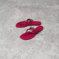 Hermès Sandal HERMES ISLAND JELLY RED WINE SANDAL 100% ORIGINAL