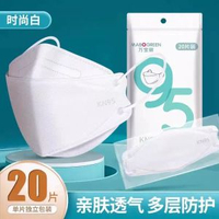 kn95口罩3d立體女士高顏值冬季黑色2026新款一次性魚-KN95級【白色20隻】獨立裝-體驗款- 【KN95級國標認證】☆【中國GB-2626-2019】-款式3
