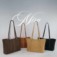 (ใส่โค้ด:30WOW15ลด200.-) Mira Tote Bag กระเป๋าสะพายทรงTote หนังกลับ ใส่ Ipad,Macbook ได้ คําแนะนําผล