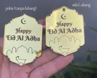 READY Tag Hampers Akrilik Idul Adha | Mini Topper Kue Eid Adha EA03