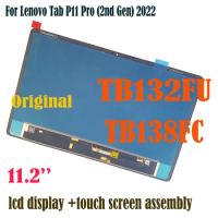 Original 11.2’’ For Lenovo Tab P11 Pro (2nd Gen) 2022 TB132FU TB138FC LCD Display Touch Screen Digitizer Assembly 2560 x 1536