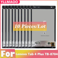 10 PCS NEW For Lenovo Tab 4 Plus TB-8704V TB-8704X TB-8704F TB-8704N LCD Display Touch Screen For Lenovo 8704 LCD Display