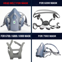 Head Belt Strip Set 6281/7581/6897 For 6200/6800/7502 Dust Mask Half Face Gas Respirator Replace Accessories For 3m Work Safety