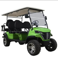 Multifunctional electric golf off-road vehicle CE certified 4-seater 72V lithium battery solar panel electric hunting golf cart