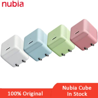 New Original Nubia Cube 22.5W Fast Charging For iphone 12 pro nubia charger For iphone 8 11 mobile phone PD Charger For Huawei