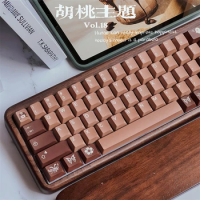ECHOME Genshin Keycap Anime Key Caps Walnut Chocolate PBT Dye-sublimation Cherry Profile Keycaps for Mechanical Keyboard Gifts