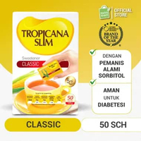 Tropicana Slim Sweetener Classic 50 sch - Pemanis untuk Bantu Batasi Gula