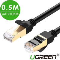 綠聯  CAT7網路線 F/FTP版 黑色 0.5M