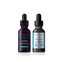 【Skin Ceuticals 修麗可】澎彈撫紋精選★P-TIOX 超胜抗皺極光精華+HA塑顏緊緻超彈力紫米精華