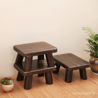 工廠實木小闆凳傢用凳子客廳凳日式矮凳茶幾凳換鞋凳方凳腳踏凳小木凳傢具 8BDZ