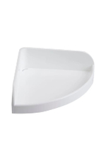 ชั้นวางของเข้ามุม Basic ขนาด 22.7X22.7X7.1 ซม. สีขาว