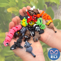 Baru - Set Miniatur Hewan Binatang Mini Burung Hantu, Armadillo, Panda, Singa, Tokek, Kepiting, Bada