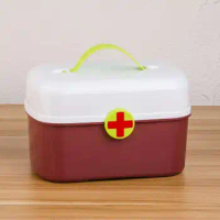 Pill Box Portable Home Medium Medicine Cases Medicina Container Organizador Child Emergency Baby Multi Layer Cute Small