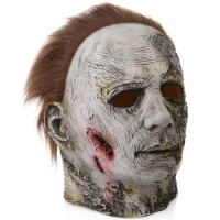 2022 New Type Halloween Michael Myers Scar Mask Halloween Carnival Costume Party Scary Horror Masquerade Latex Mask