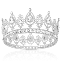 TOBATOBA Silver Crown for Women Queen Crown Crowns for Flower Bouquets Royal Crown Princess Crown Ti