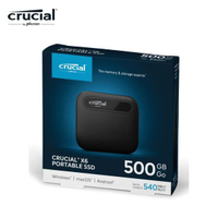 美光 Micron Crucial X6 500G 外接式 固態硬碟 Portable SSD 500GB