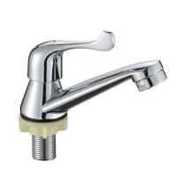 Bathroom Sink Faucets Single Cold Water Tap-Quick Open Basin Water Tap Stainless Steel Desktop Basin Tap Faucets Bathroom Access
