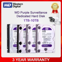 Western Digital WD 4TB Surveillance Internal Hard Drive Disk 3.5" 64M Cache SATA III 6Gb/s 1T 2T 3T 6TB 8TB 10TB HDD HD Harddisk