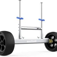 GanFindX High Hardness All Metal Material &amp; Quick-Detachable Sit on Top Kayak Trolley Cart with Flat-Free Wheels