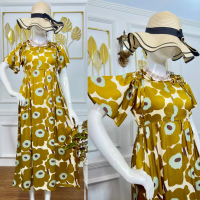 [RDA Outfit] CAMELIA DRESS/ Daster rayon busui friendly Cantik Karet