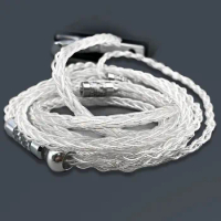 DuYou 5N Frozen Sterling Silver 8 Strands im70/ie80s/0.78/ie40pro/MMCX Earphone Upgrade Cable for Moondrop Timelss S12