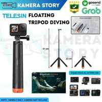 TELESIN Floating Tripod Selfie Stick For Gopro / Brica B-Pro5 / Insta360 / DJI Action / Akaso / SJCa