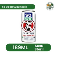 So Good Susu Sapi Steril Kaleng / Can 189ml - Super Segar