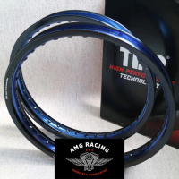 Velg TDR New WX Shape Set 17 x 160 / 140 2tone Black Blue Hitam Biru